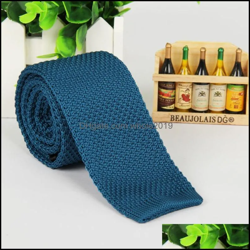  knitted tie flat end tie necktie skinny knit ties neck tie wrap fashion fashion accessories for women men christmas gift