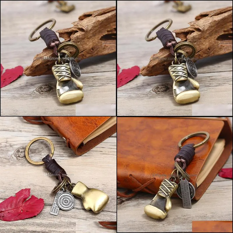 bronze boxing key ring retro i feel about you inspired keychain fashion jewerly