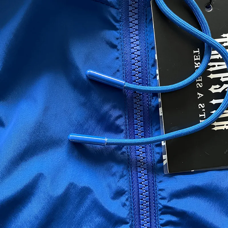 Men Trapstar Jacket Sportswear Irongate T Windbreaker Blue Embroidered Letters Men Zipper Sun Protection