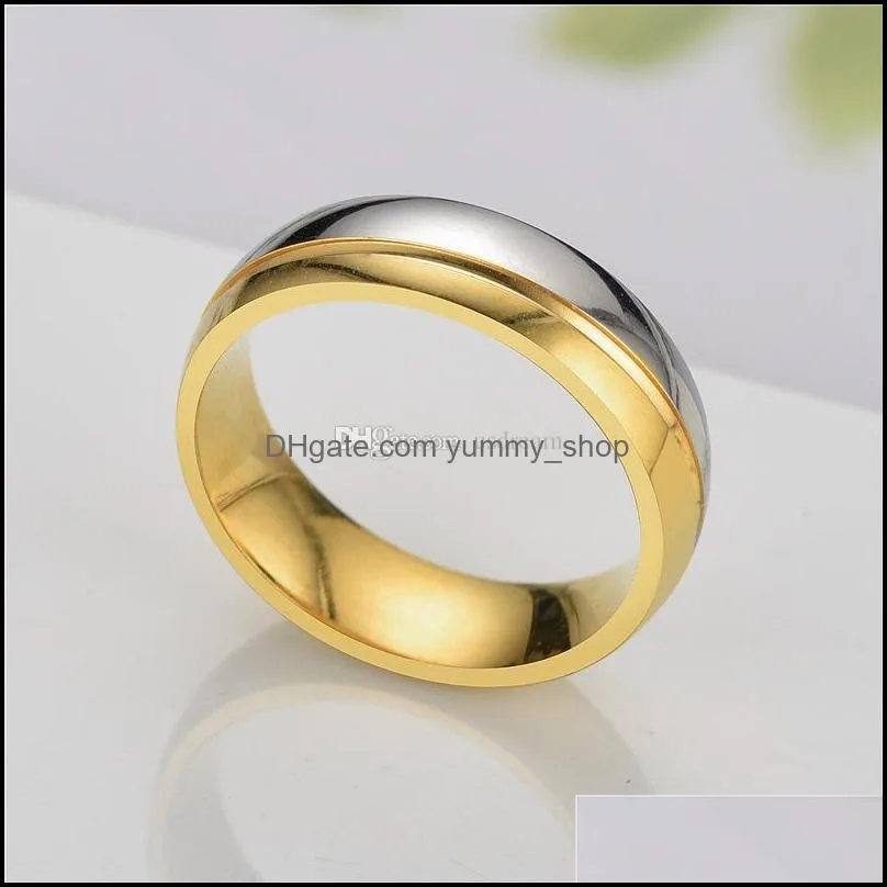 contrast color gold diamond ring cross grain rings gold women mens rings fashion jewelry gift