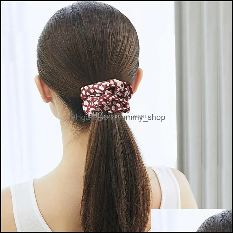 fashion scrunchies hair ring pony tails holder hair elastics ties suitable for women girls hair fashion gift