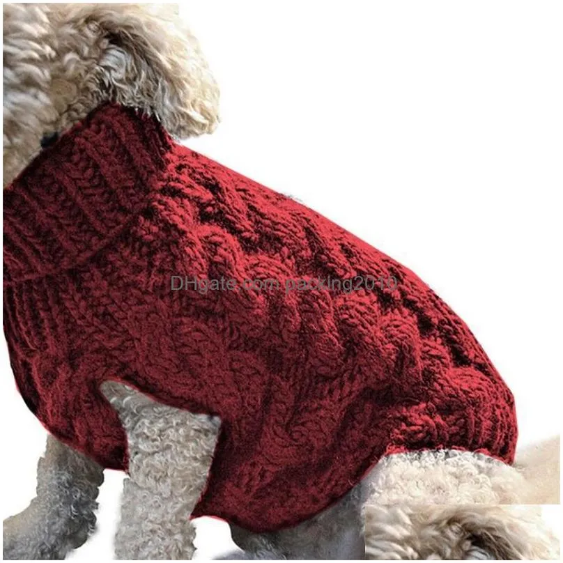 autumn winter dog apparel sweaters warm wool knitting pet puppy clothes lapel leisure ropa para perros accessories fashion new 8 9my