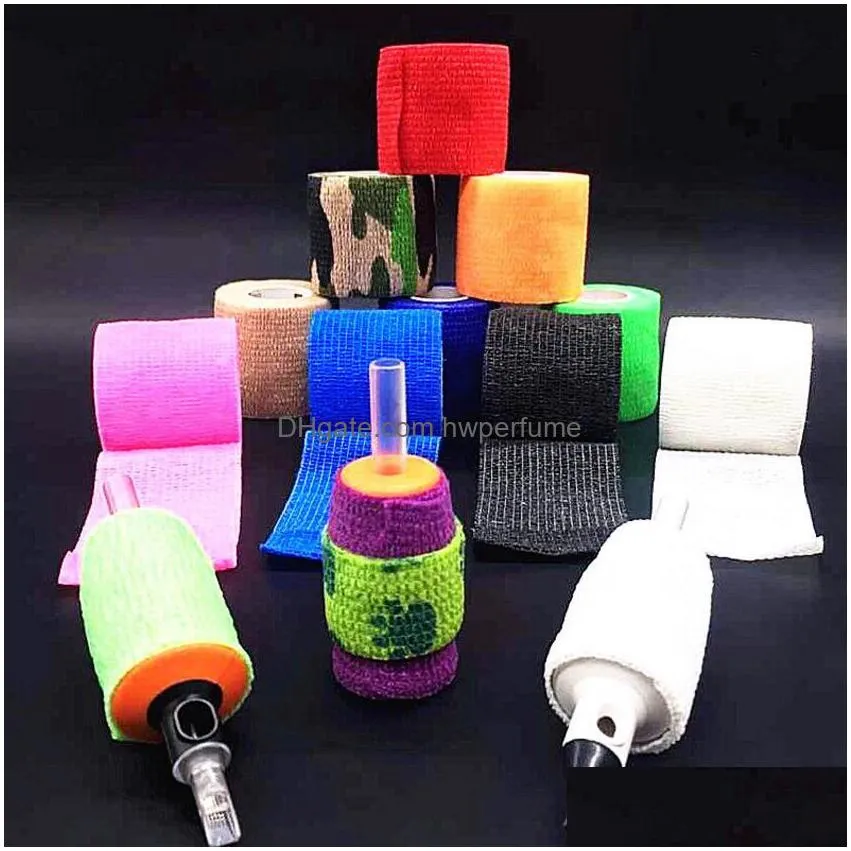 25mm self adhesive elastic bandage wholesale cheap nonwoven fabric for sport protection 1 inch tattoo supply grip elastic tapes 24