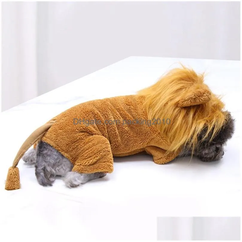 flannel keep warm dogs clothes four legs cats pets teddy  french bulldog supplies costume autumn winter dog coat new arrival 14gga