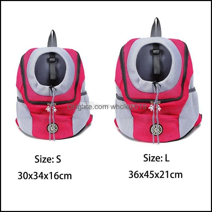 portable pet dog cat backpack breathable travel drawstring bag dog carrier holiday home travel bags