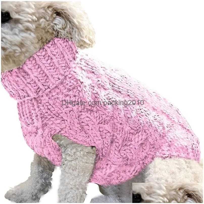 autumn winter dog apparel sweaters warm wool knitting pet puppy clothes lapel leisure ropa para perros accessories fashion new 8 9my