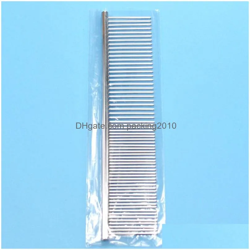 stainless steel dog beautytools dense comb dogs cosmetology hair combs pets chromium plating cosmetologies articles 3 6ad3 l1