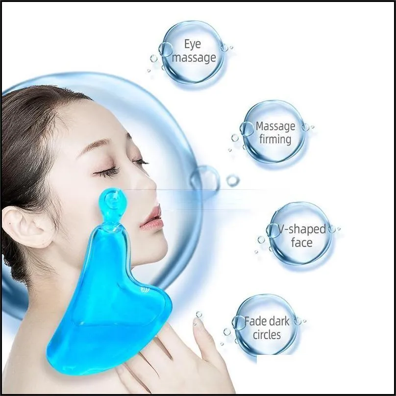 gua sha scraper face care massage tool energy liquid cooling or hot guasha board cold ice globes facial roller set beauty skincare for puffiness 