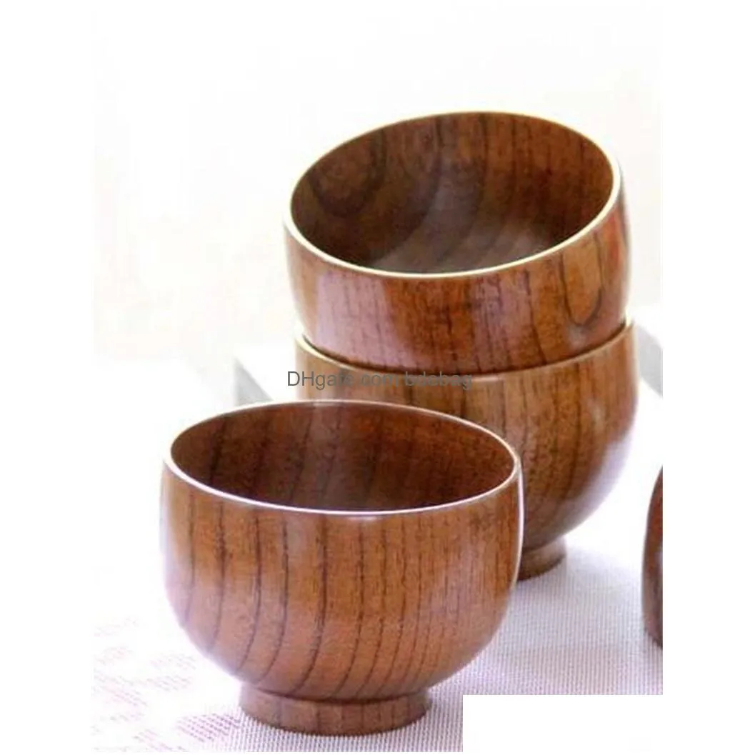 bowl adult baby natural woodiness durable acid jujube tableware brown red originality stripe circular wooden basin manufactor direct 5jb