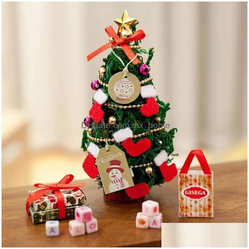 christmas decorations retro kraft paper tag snowflake xmas tree santa claus gift bell tags diy blessing cards high qualitychristmas
