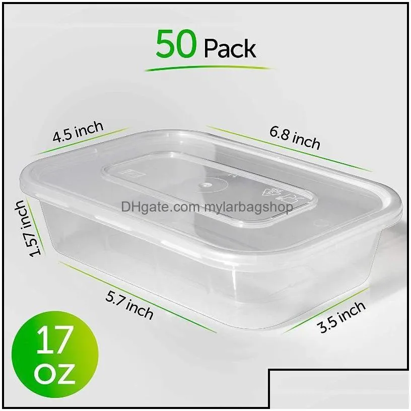 disposable take out containers kitchen supplies kitchen dining bar home garden 20pack plastic container bento box meal prep kicthen