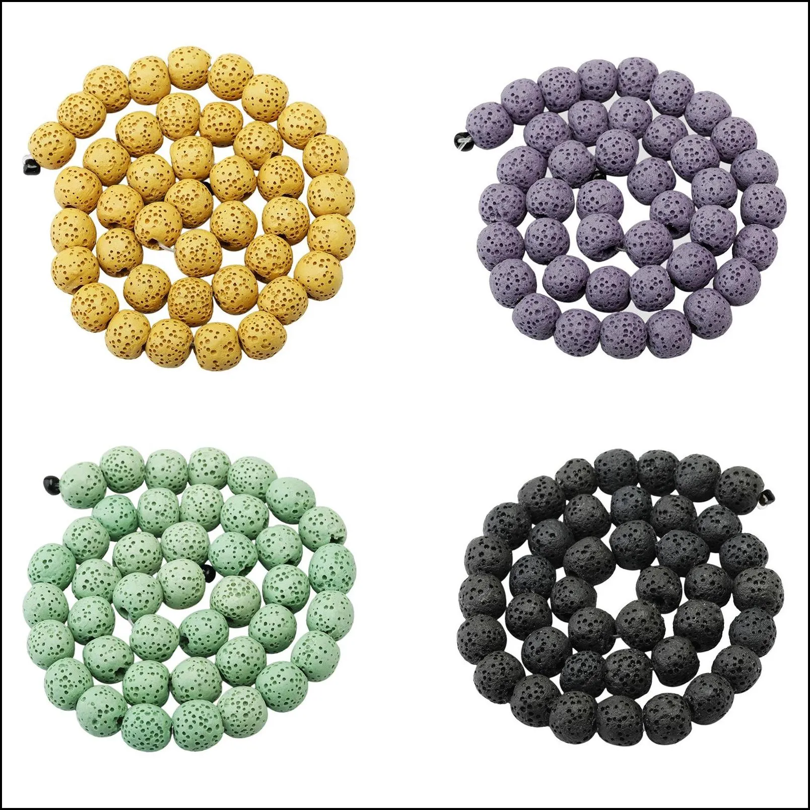 loose 12mm natural rock lava stone round beads for making jewelry necklace bracelet earrings rings craft healing raw volcanic gemstone quartz