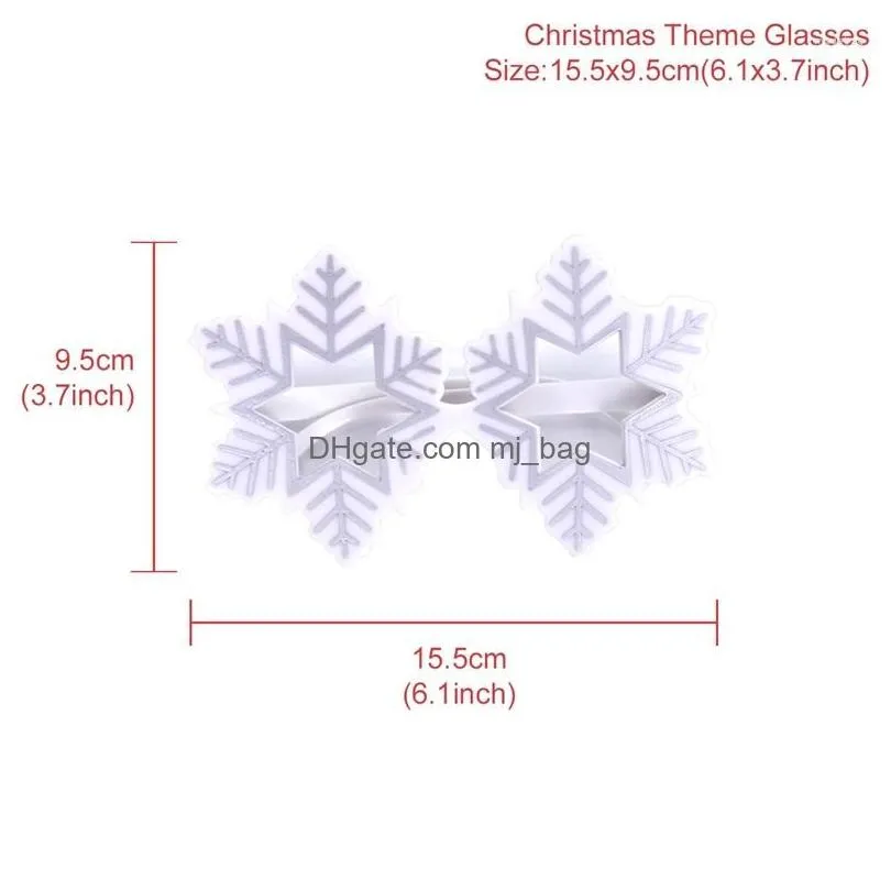 christmas decorations glasses santa claus snowman snowflake merry gifts navidad noel 2022 party decoration kids favor