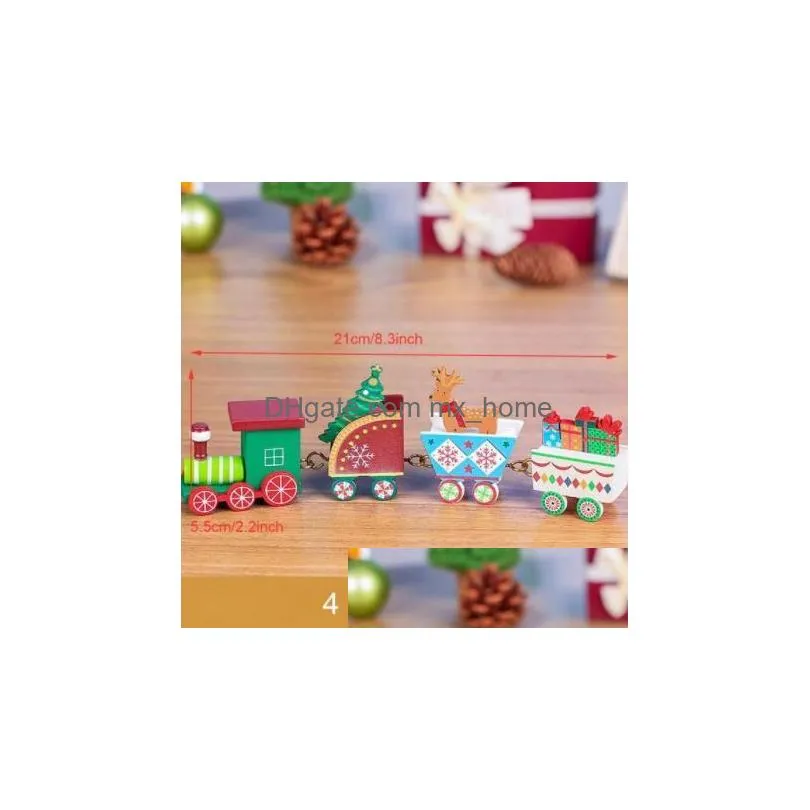 christmas decorations merry wooden train ornament decoration for home santa claus gift natal navidad noel 2022 year xmas