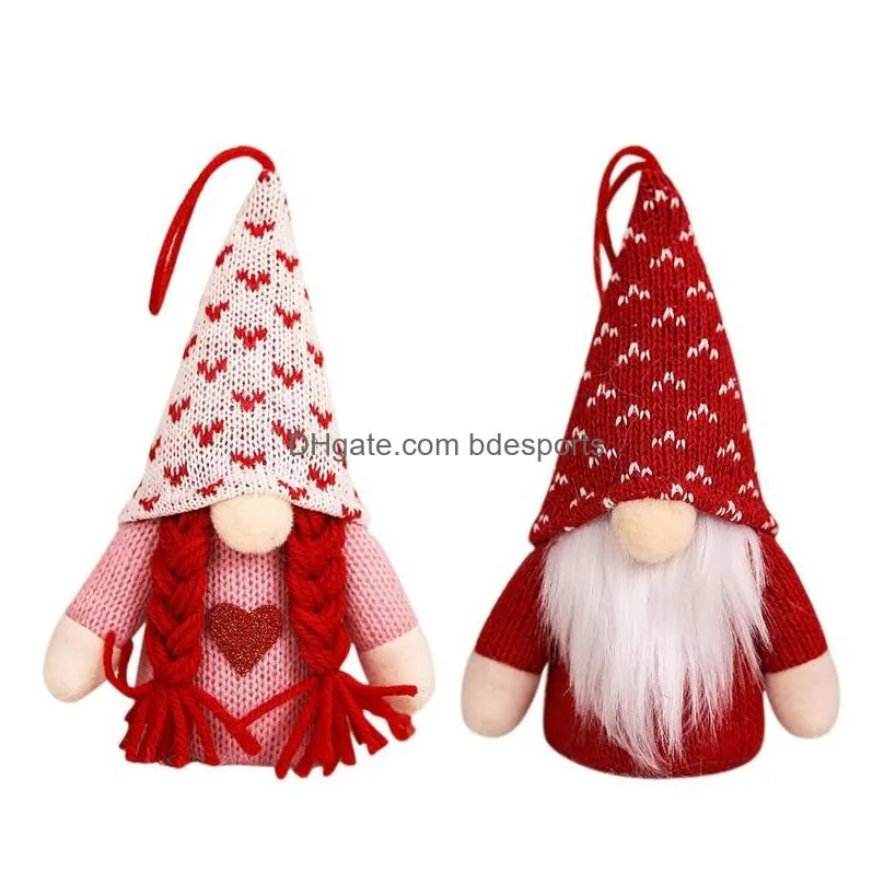 christmas decorations valentines day glowing faceless doll gnome plush holiday figurines kid toy lover gift home partychristmas
