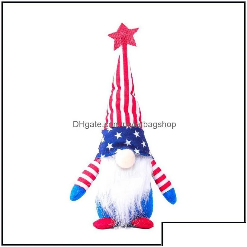 party favor 4th of jy dwarf doll american independence day patriotic gnome stars and stripes handmade scandinavian kids gifts home de