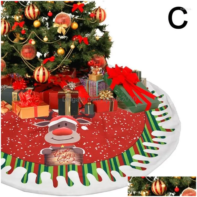christmas decorations navidad 2022 red tree skirt round skirts decoration for home supplies year