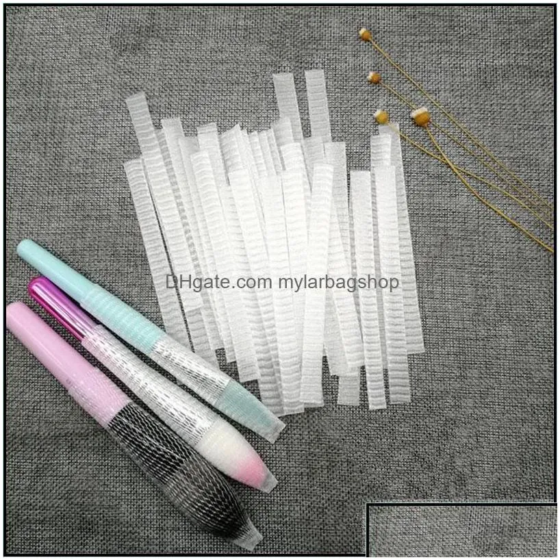 gift wrap gift wrap 500pcs/1000pcs rose bud protection net er cosmetic brush mesh bag extended flowering plastic packagi mylarbagshop