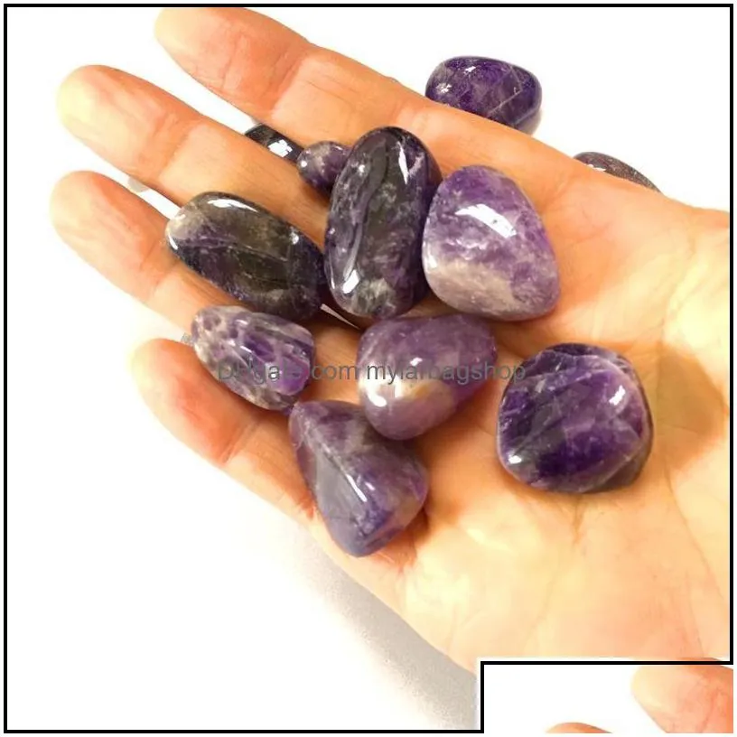 party favor natural crystal stone amethyst rose quartz gravel irregar polishing minerals specimen reiki healing aquarium home decor d