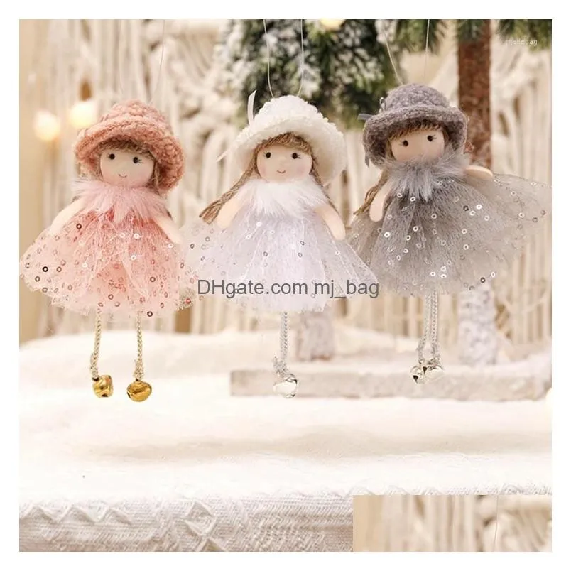 christmas decorations angel plush doll pendant tree ornament decoration for home xmas gifts noel navidad 2022