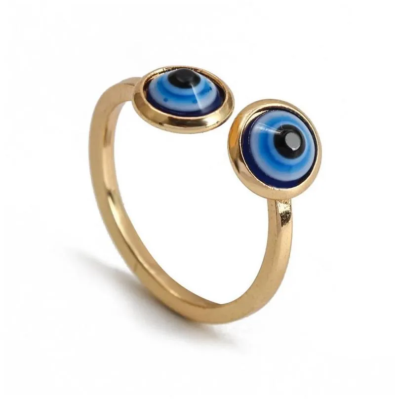 evil eye ring for women men open adjustable blue eyes band rings fashion jewelry gifts