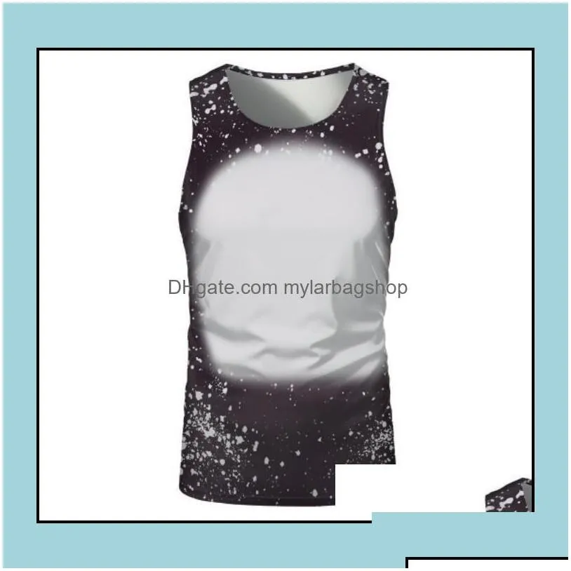 party favor event supplies festive home garden ups new sublimation bleached sleeveless shirts heat transfer dhq6i
