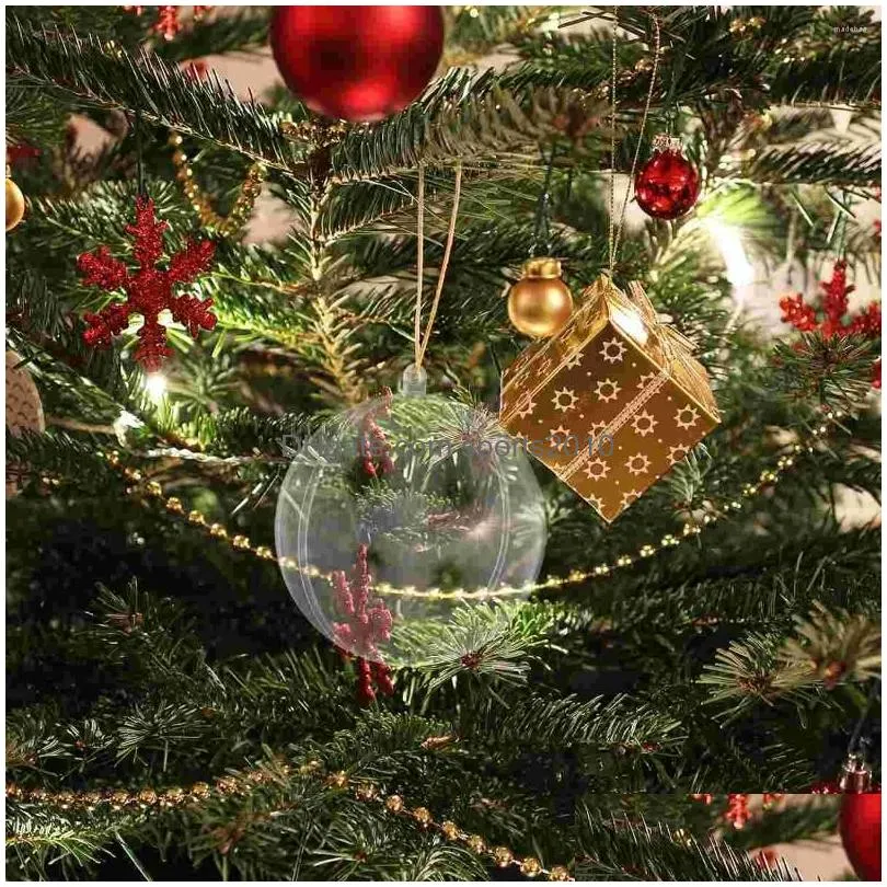 party decoration ornaments christmas cleartreeglass fillable hanging ornament terrarium flower xmastransparent box greenhouse display
