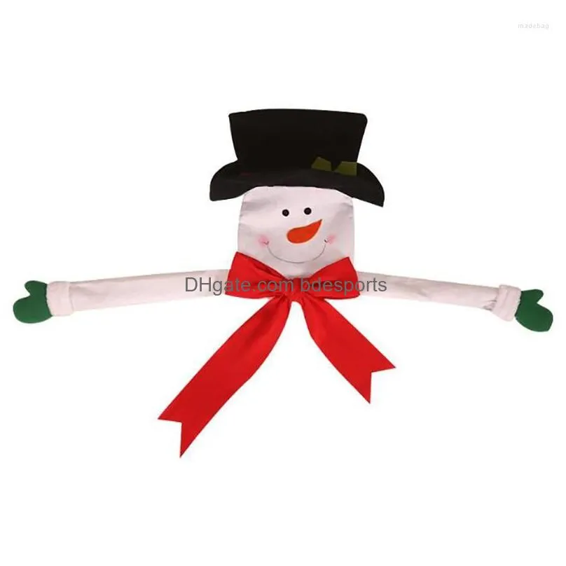 christmas decorations tree topper home outdoor decoration gift big cover snowman hat ornament