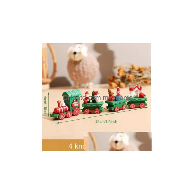 christmas decorations merry wooden train ornament decoration for home santa claus gift natal navidad noel 2022 year xmas