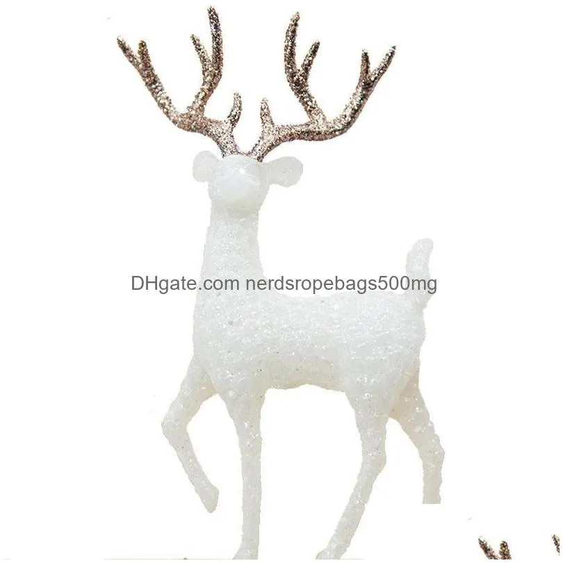 christmas decorations elk crystal deer cake decorating dessert table decor merry decoration for home 2022 kids navidad noel