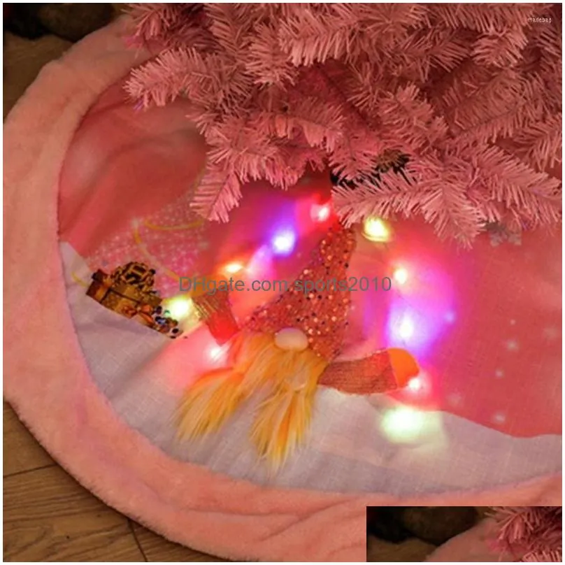 christmas decorations tree skirt lightup ornament bottom decoration fabric xmas navidad year 2022