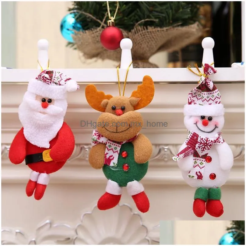 christmas decorations style santa claus pendant tree daily necessities ornamentschristmas