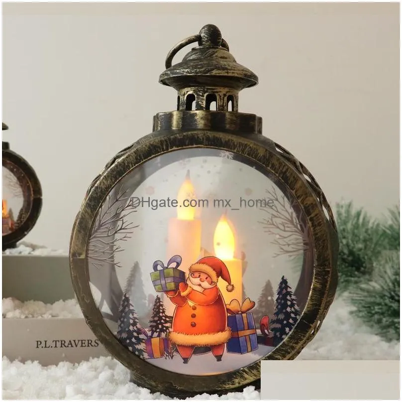 christmas decorations year light string santa snowman lantern ornament tree pendant decoration for home navidad decorchristmas
