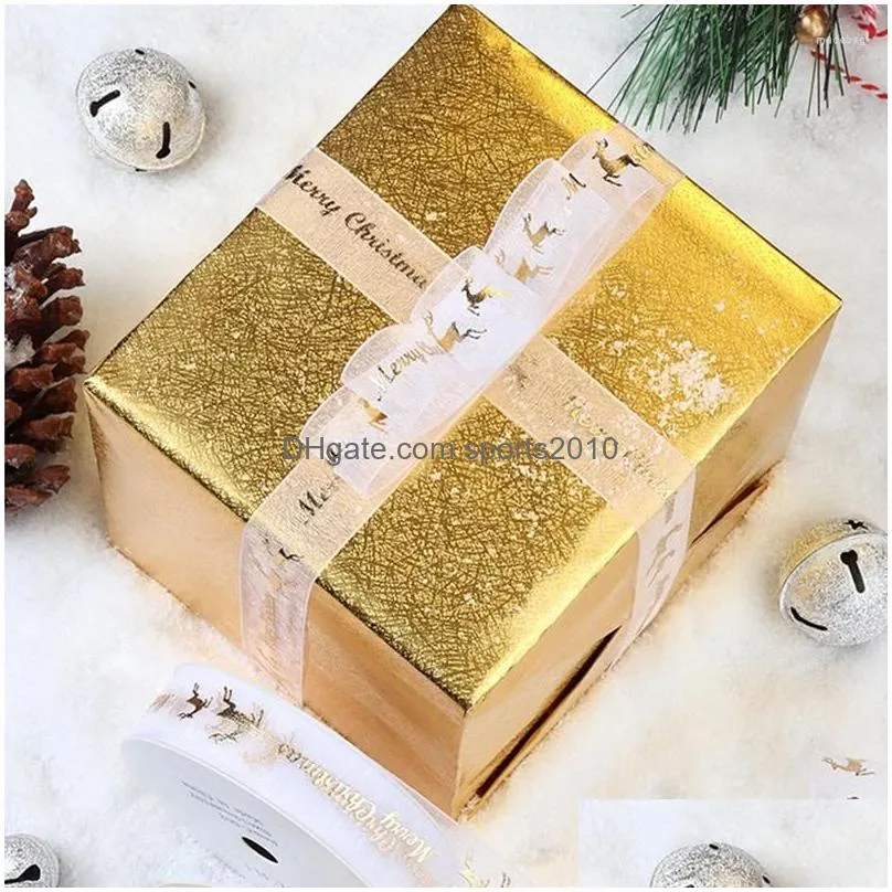 christmas decorations satin ribbon wholesale gift wrapping decoration handmade diy roll cloth