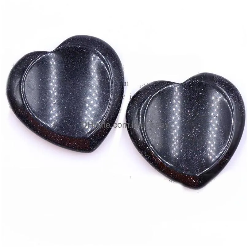 40mm loose heart healing stone love pocket palm spoctrolite worry stone for anxiety reiki balancing rocks gemstone farmhouse kitchen