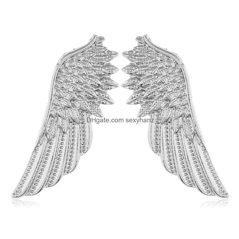  retro angel wings brooches mens badge brooch pin snake brooches lapel medal women shirt collar clothing accessories