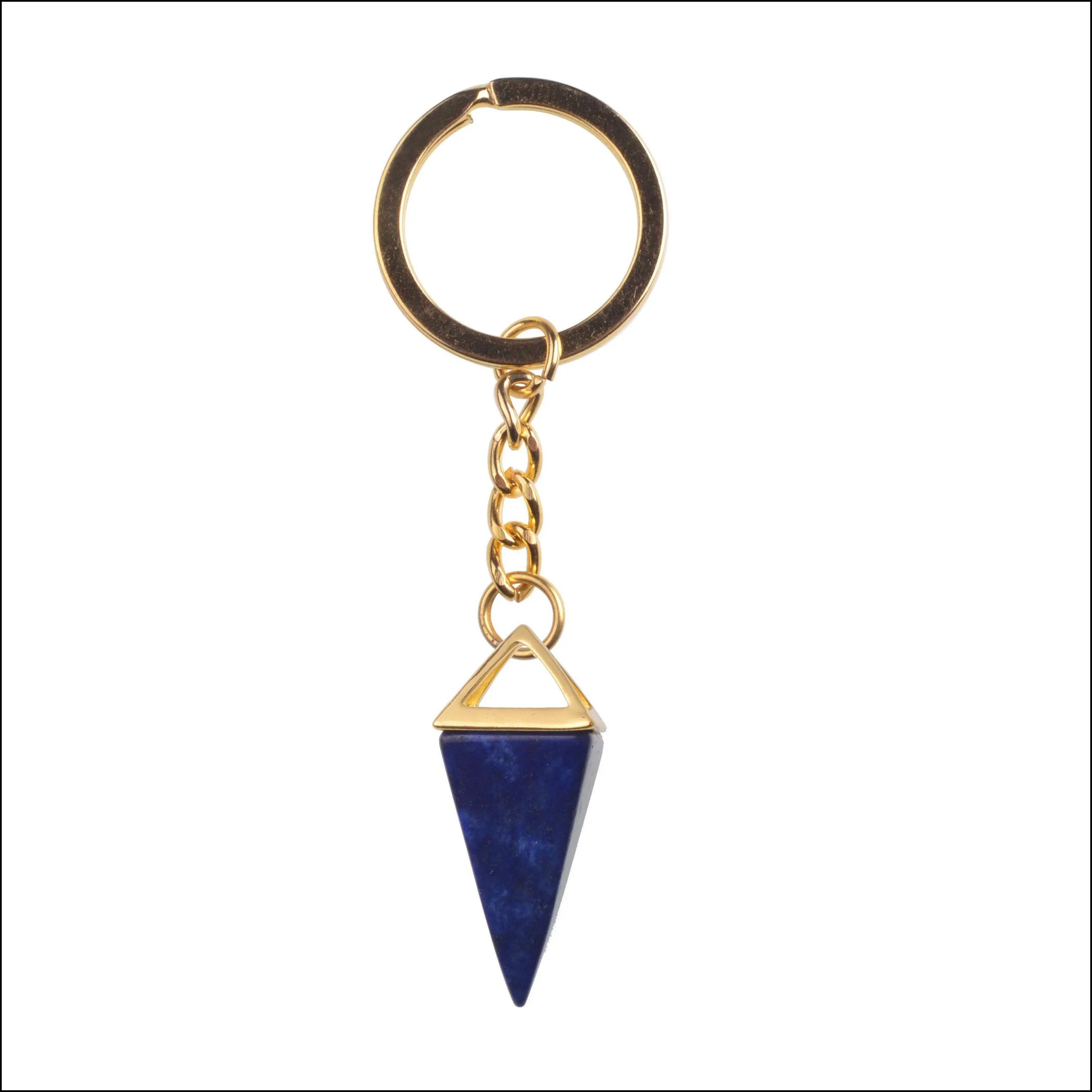 stone key chain natural stone lapis lazuli opalite key chains with women purple crystal keychain christmas gift