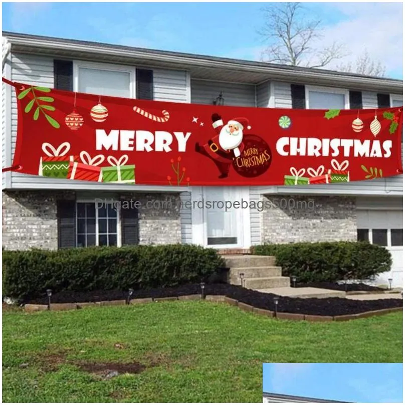 christmas decorations merry banner for home outdoor store flag pulling 2022 year navidad natal bannerchristmas