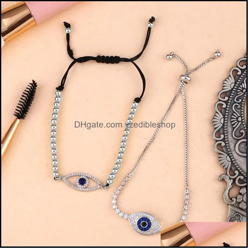 retro crystal eye bracelet pull string adjustable diamond bracelets women fashion jewelry gift