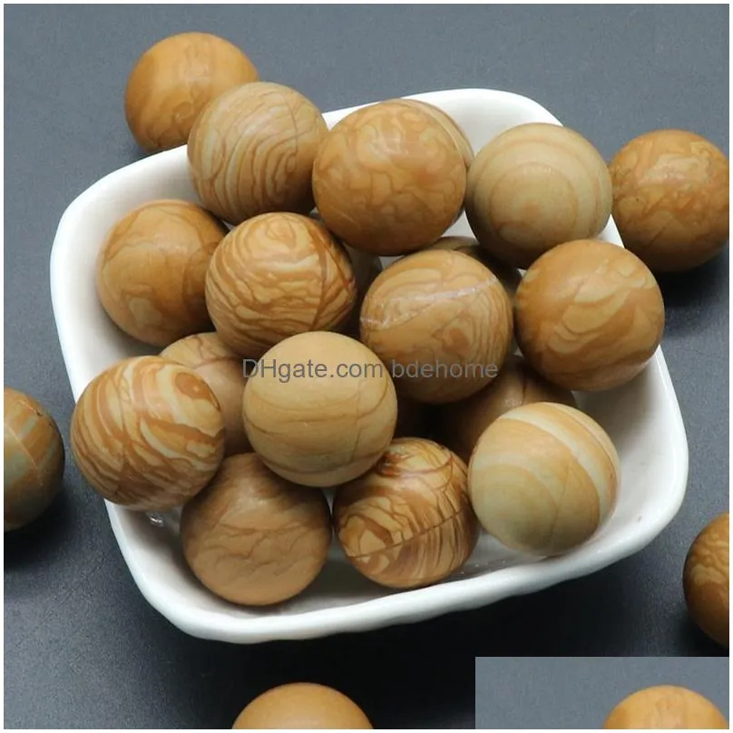 natural 20mm nonporousball no holes undrilled chakra gemstone sphere collection healing reiki decor wooden stone balls beads