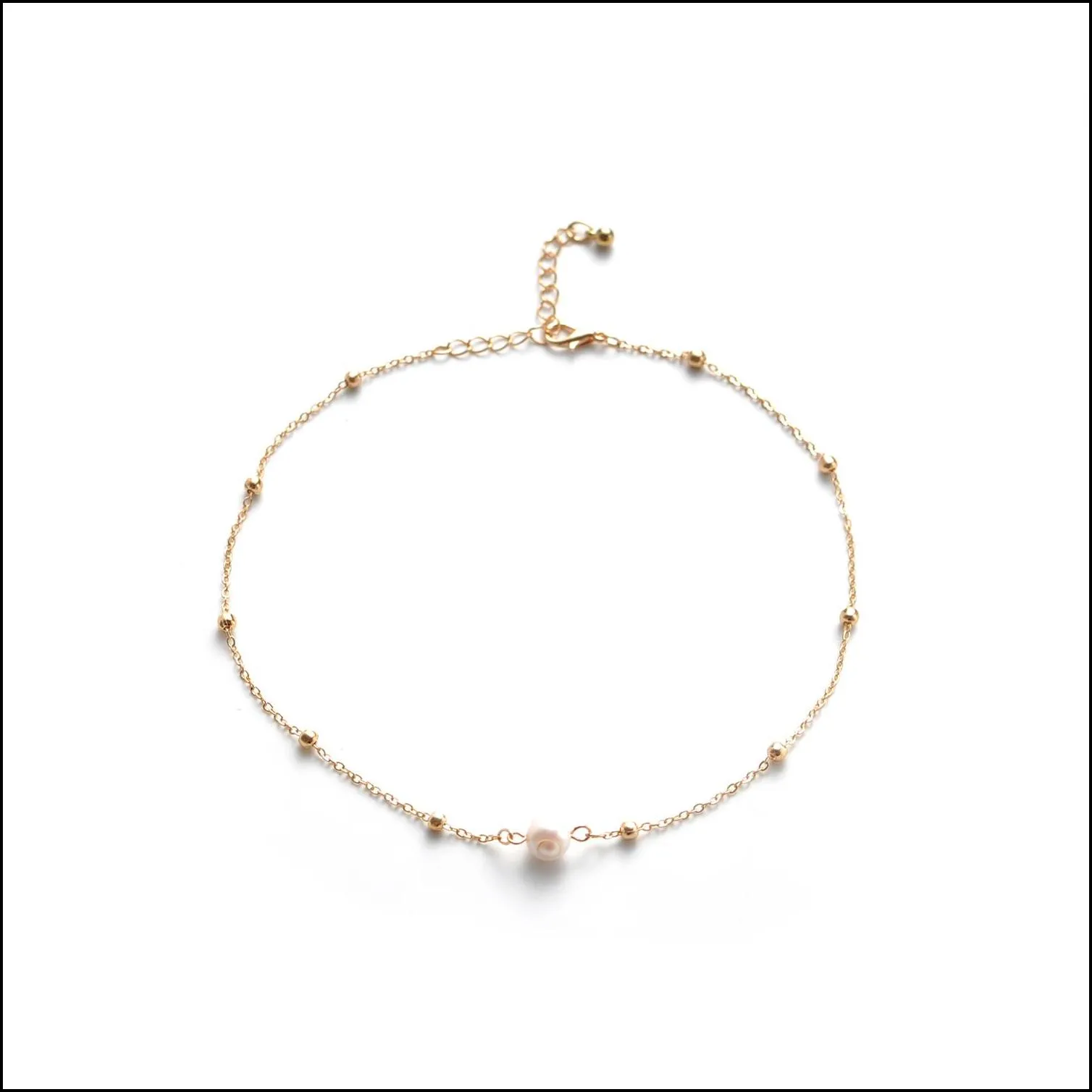 pearl choker dainty adjustable necklace 18k gold plated cultured barque pearls tiny chain delicate mothers valentine jewelry