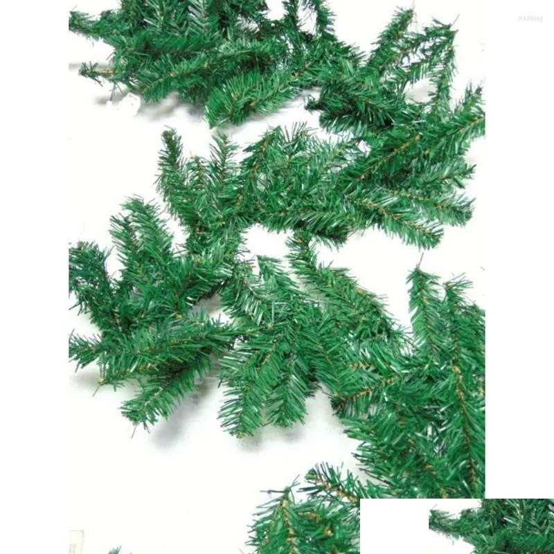 christmas decorations 200heads garland artificial pine xmas decoration green spruce shop display high quality practical