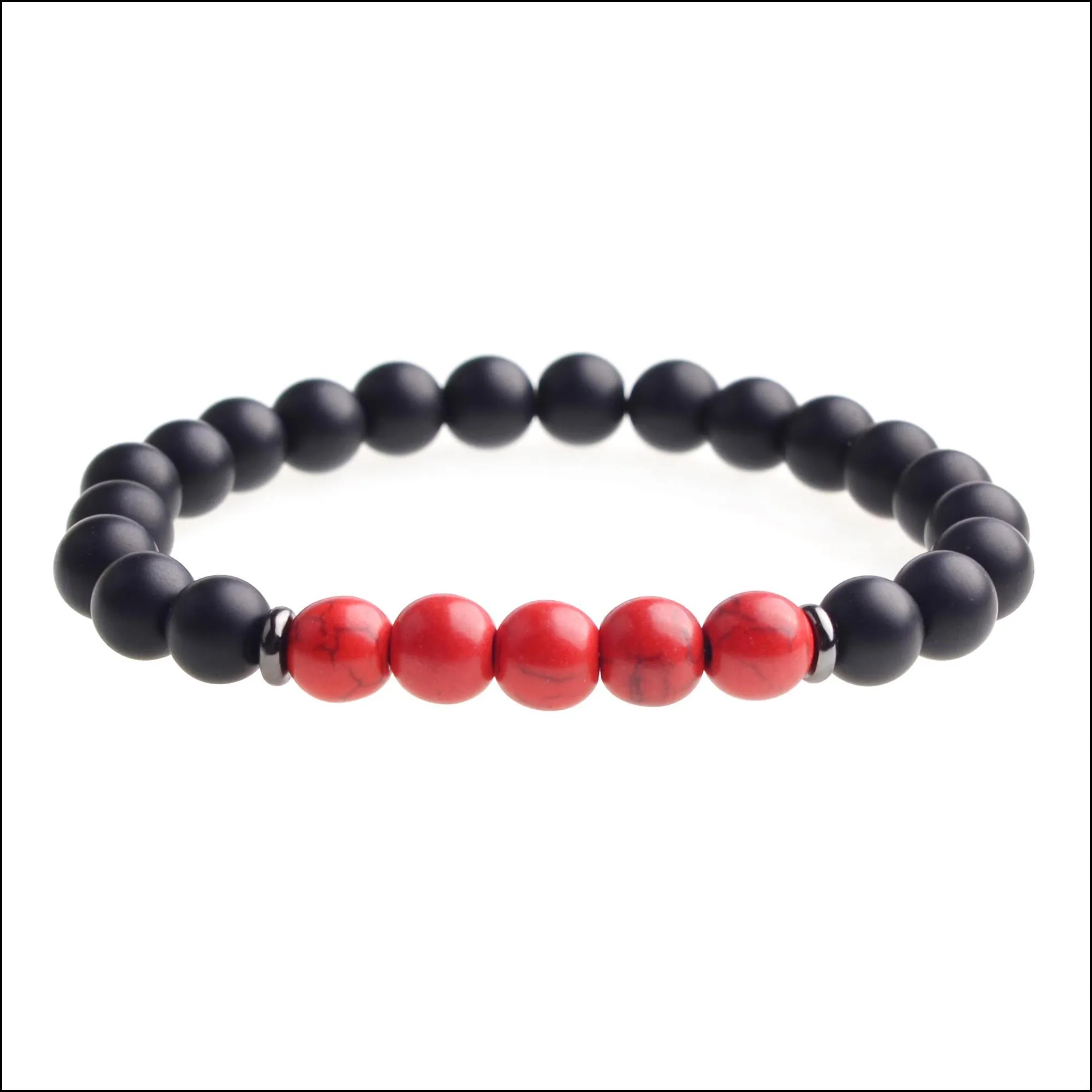 hot selling ambers lava stone natural stone bead bracelet chakra stone jewelry women men gift yoga stretch bracelet