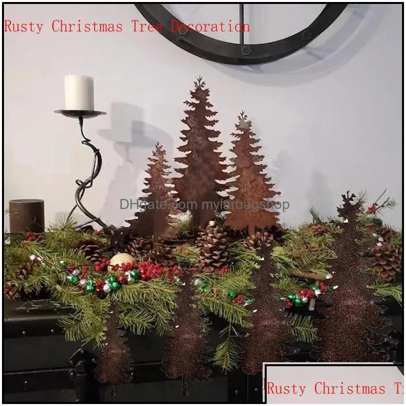 party favor event supplies festive home garden christmas tree decoration metal handicraft ornaments years eve decorations decor 2022 for