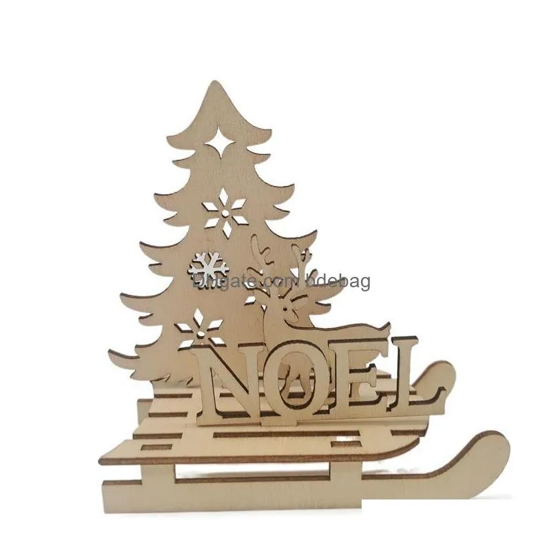 christmas decorations 1pcs diy wooden crafts wood blanks xmas tree ornaments snowflake party for homechristmas