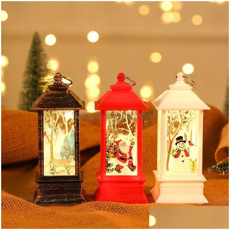 christmas decorations year light string santa snowman lantern ornament tree pendant decoration for home navidad decorchristmas