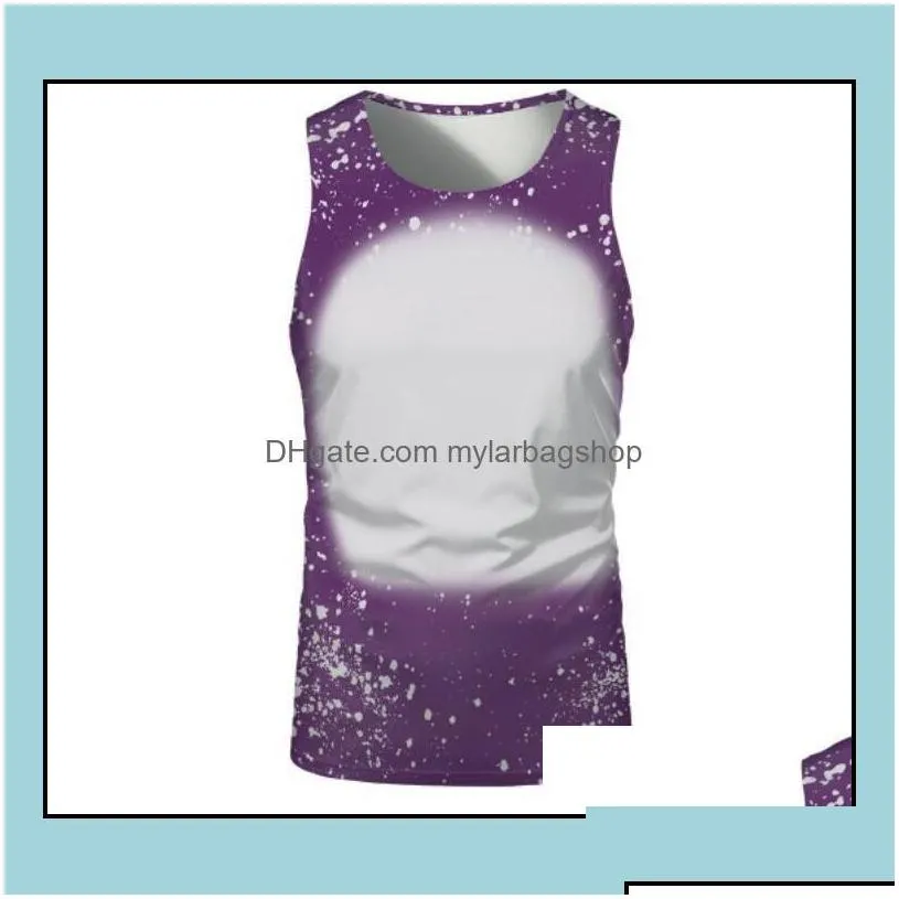 party favor event supplies festive home garden ups new sublimation bleached sleeveless shirts heat transfer dhq6i