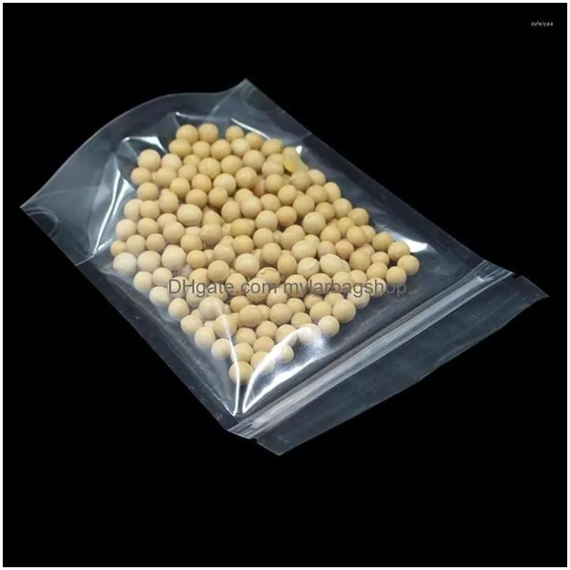 gift wrap gift wrap 100pcs clear plastic stand up bag with round corner self grip seal food snack pouches tear notch res mylarbagshop