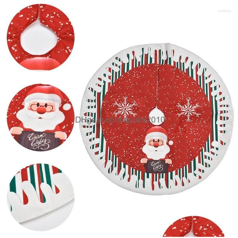 christmas decorations navidad 2022 red tree skirt round skirts decoration for home supplies year