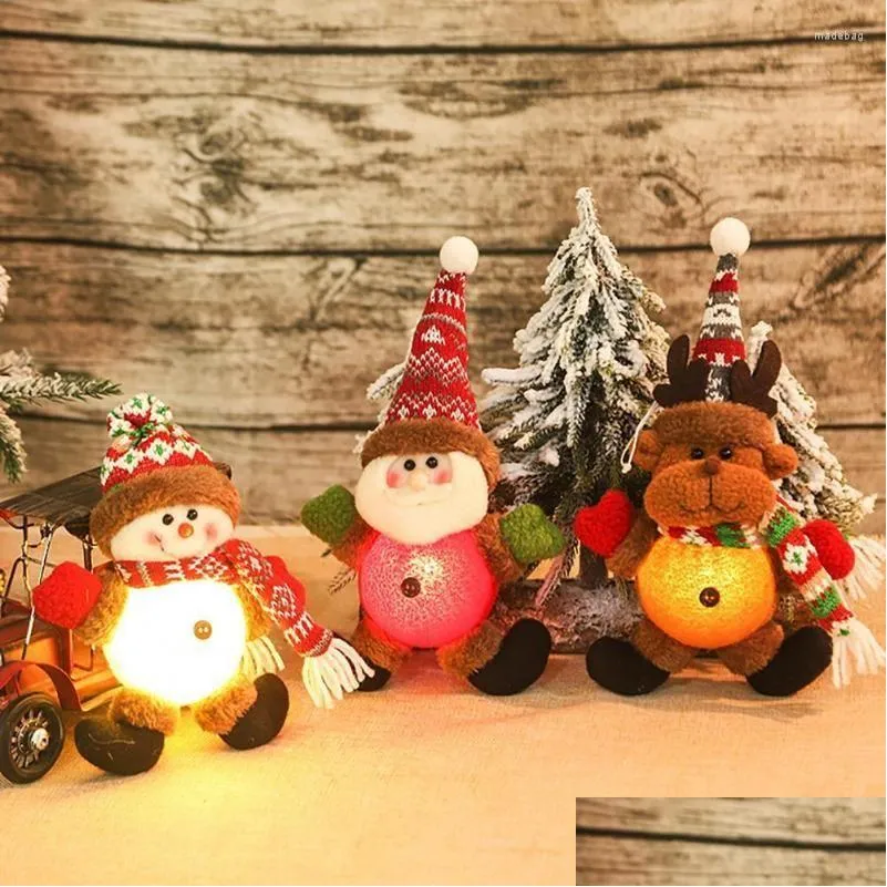 christmas decorations cute santa claus shape hanging decor creative exquisite plush holiday for home decoration